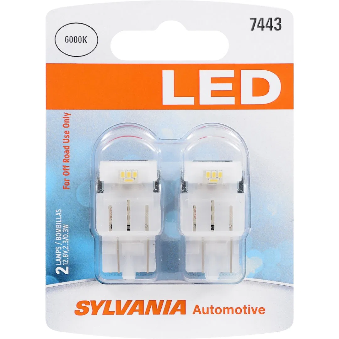 7443SL.BP2 – SYLVANIA Tail Light Bulb - LED, 7443 LED White Set Of 2